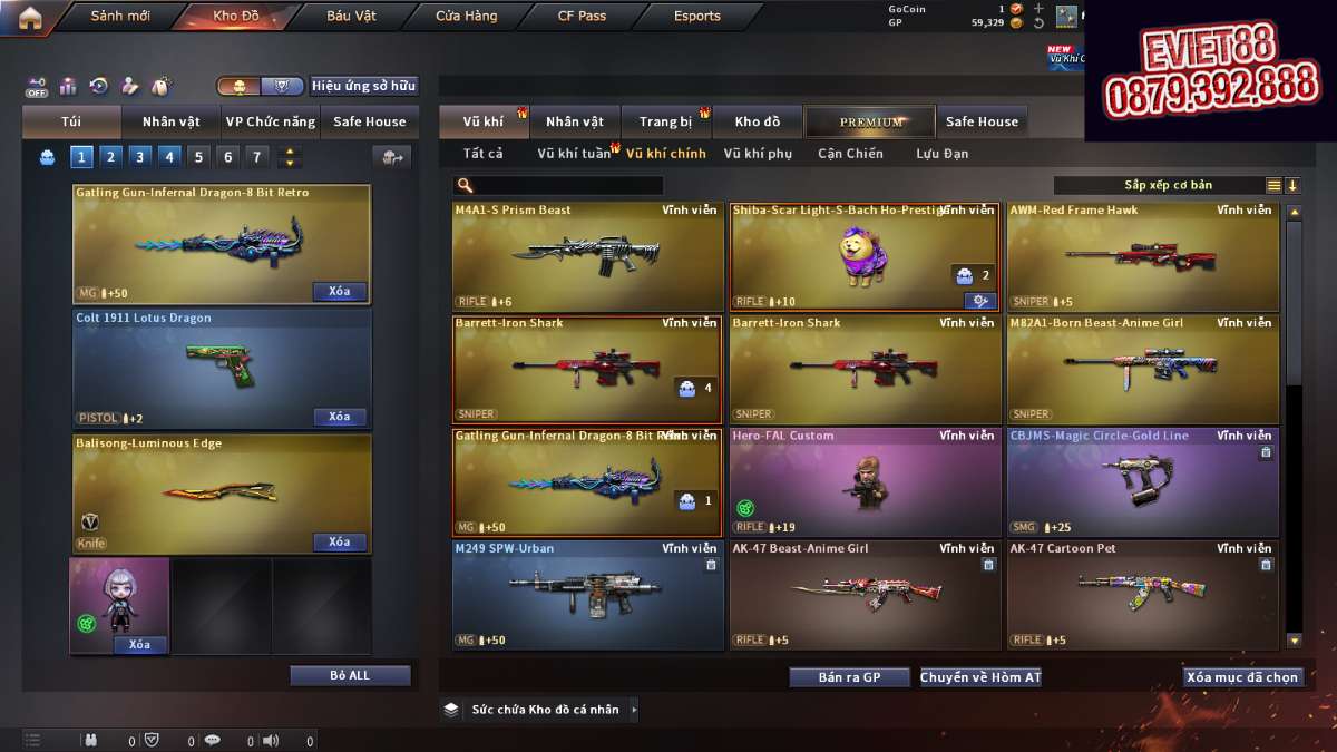 shop acc cf uy tin gia re